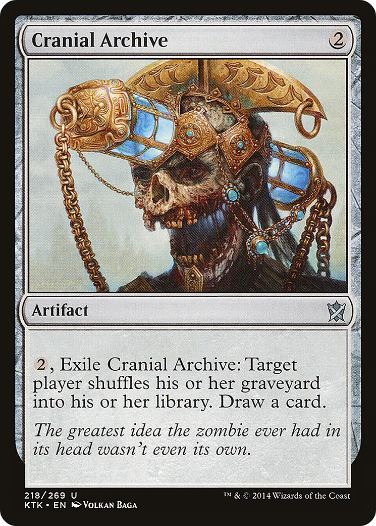 Cranial Archive — Khans of Tarkir — Magic: The Gathering