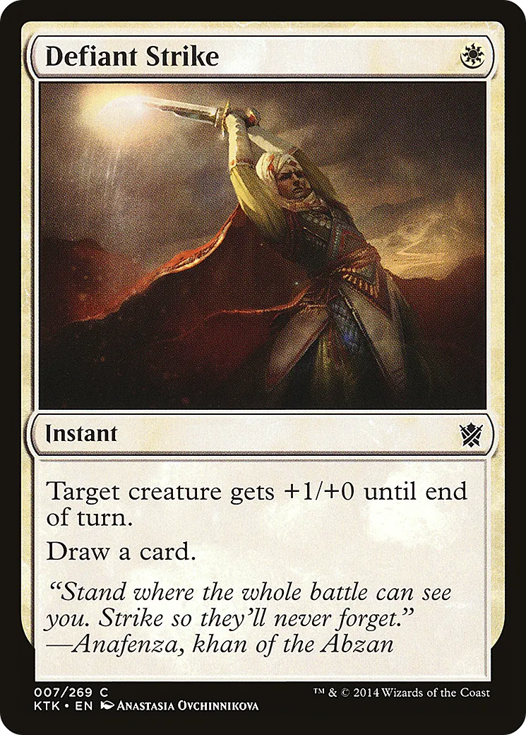 Defiant Strike — Khans of Tarkir — Magic: The Gathering
