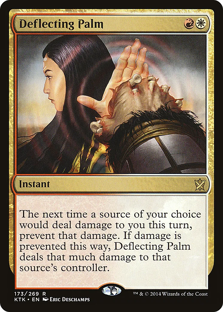 Deflecting Palm — Khans of Tarkir — Magic: The Gathering