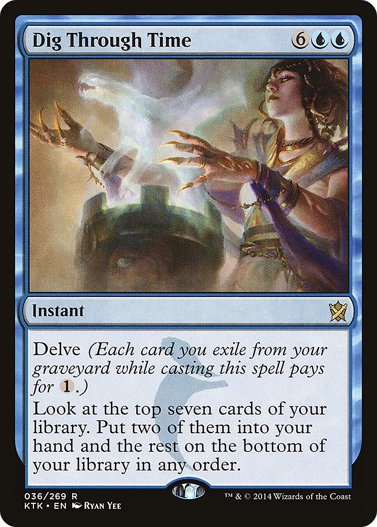 Dig Through Time — Khans of Tarkir — Magic: The Gathering