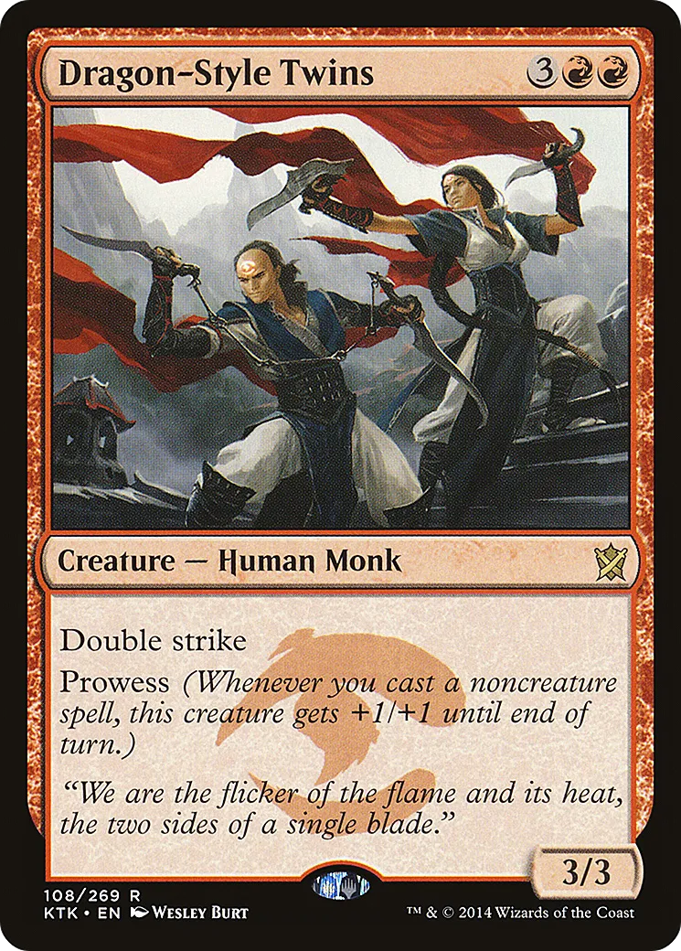 Jumeaux de l'école du dragon — Khans of Tarkir — Magic: The Gathering