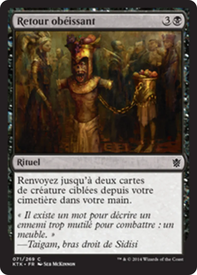 Retour obéissant — Khans of Tarkir — Magic: The Gathering