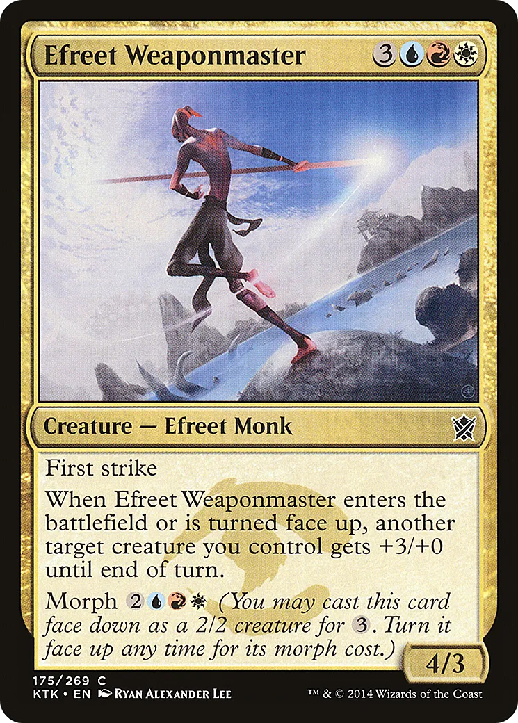 Maître d'armes éfrit — Khans of Tarkir — Magic: The Gathering