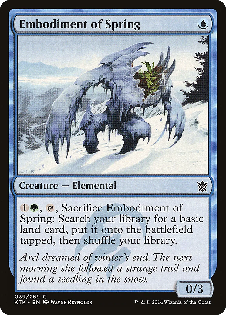 Embodiment of Spring — Khans of Tarkir — Magic: The Gathering