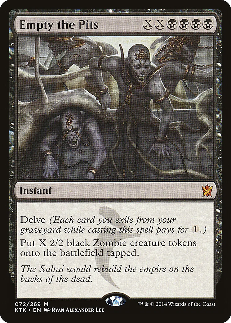 Évacuation des fosses — Khans of Tarkir — Magic: The Gathering