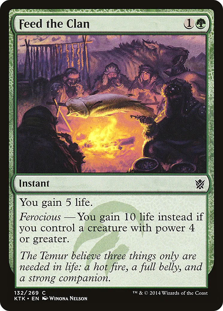 Feed the Clan — Khans of Tarkir — Magic: The Gathering