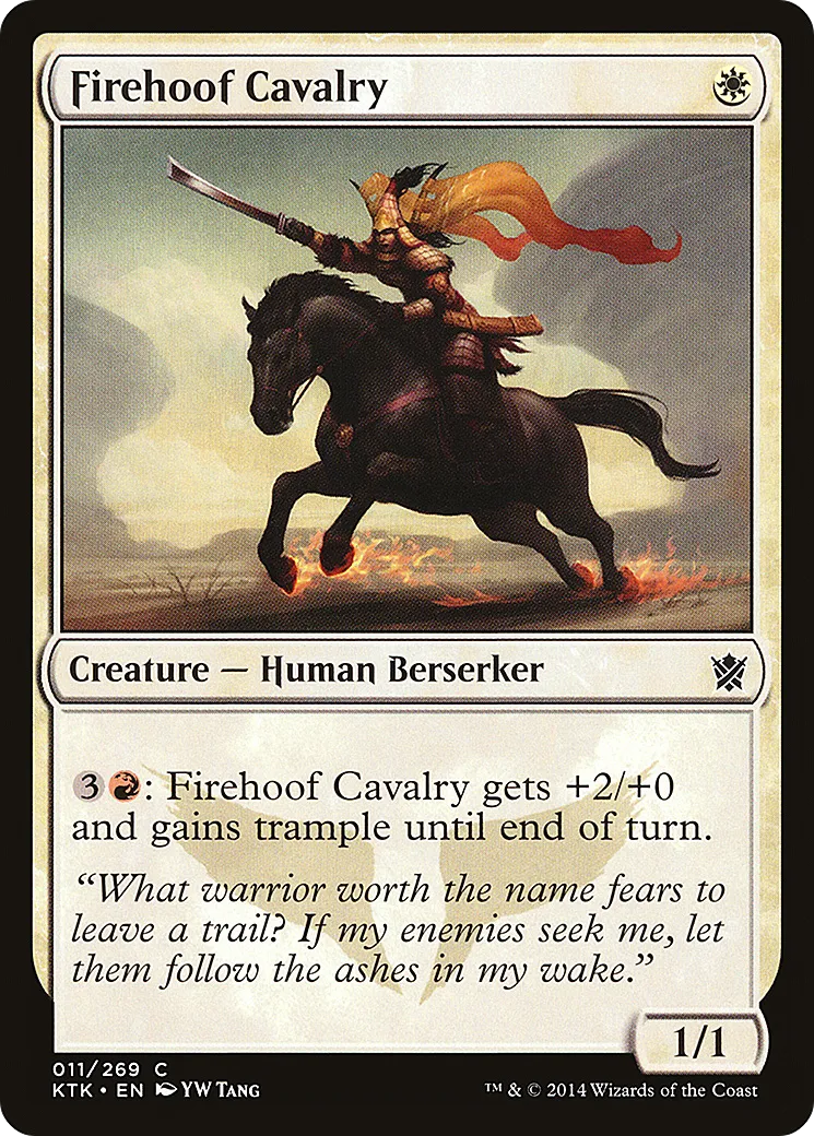 Firehoof Cavalry — Khans of Tarkir — Magic: The Gathering