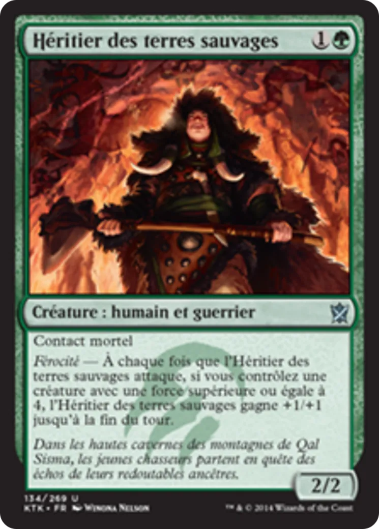 Héritier des terres sauvages — Khans of Tarkir — Magic: The Gathering