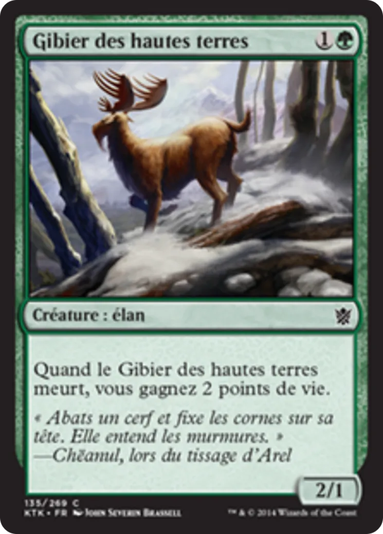 Gibier des hautes terres — Khans of Tarkir — Magic: The Gathering