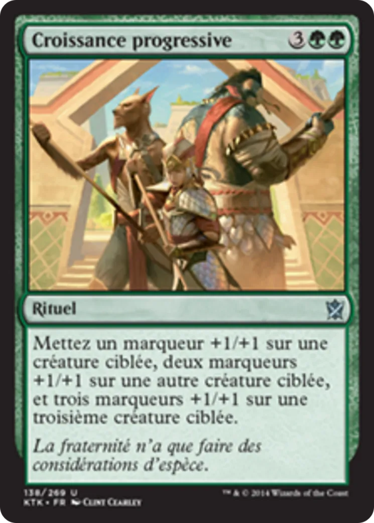 Croissance progressive — Khans of Tarkir — Magic: The Gathering