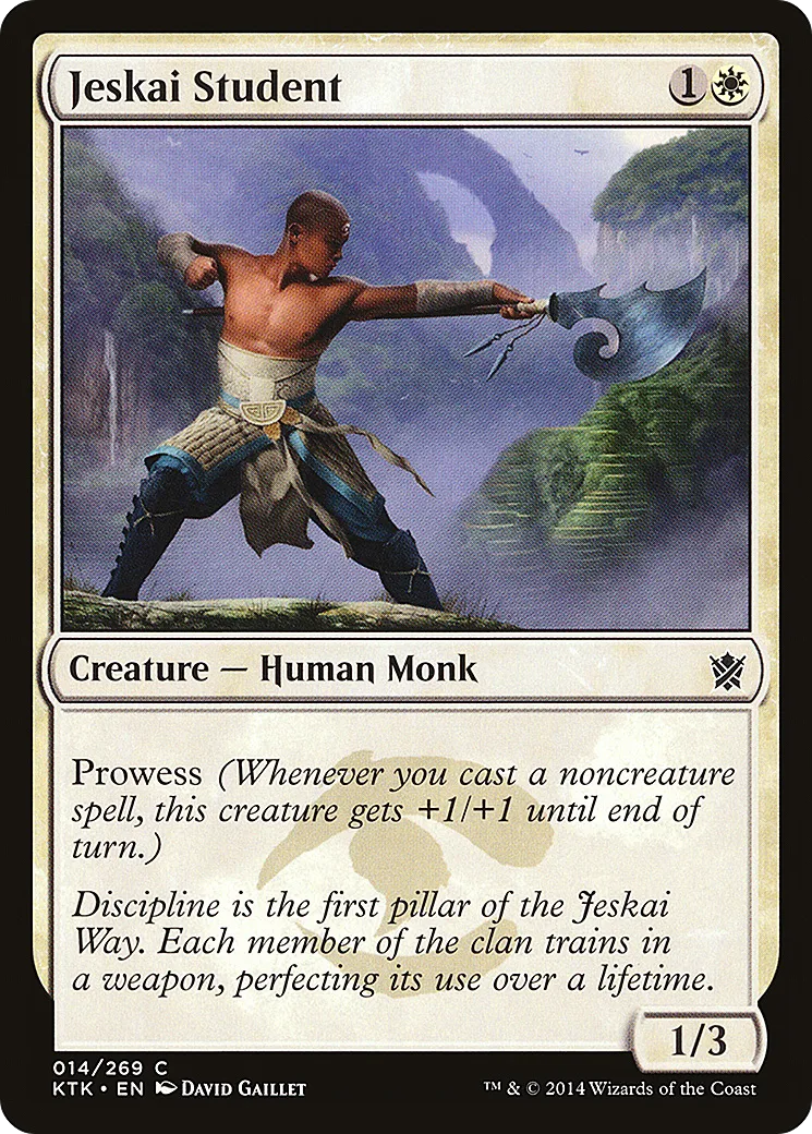 Élève jeskaï — Khans of Tarkir — Magic: The Gathering