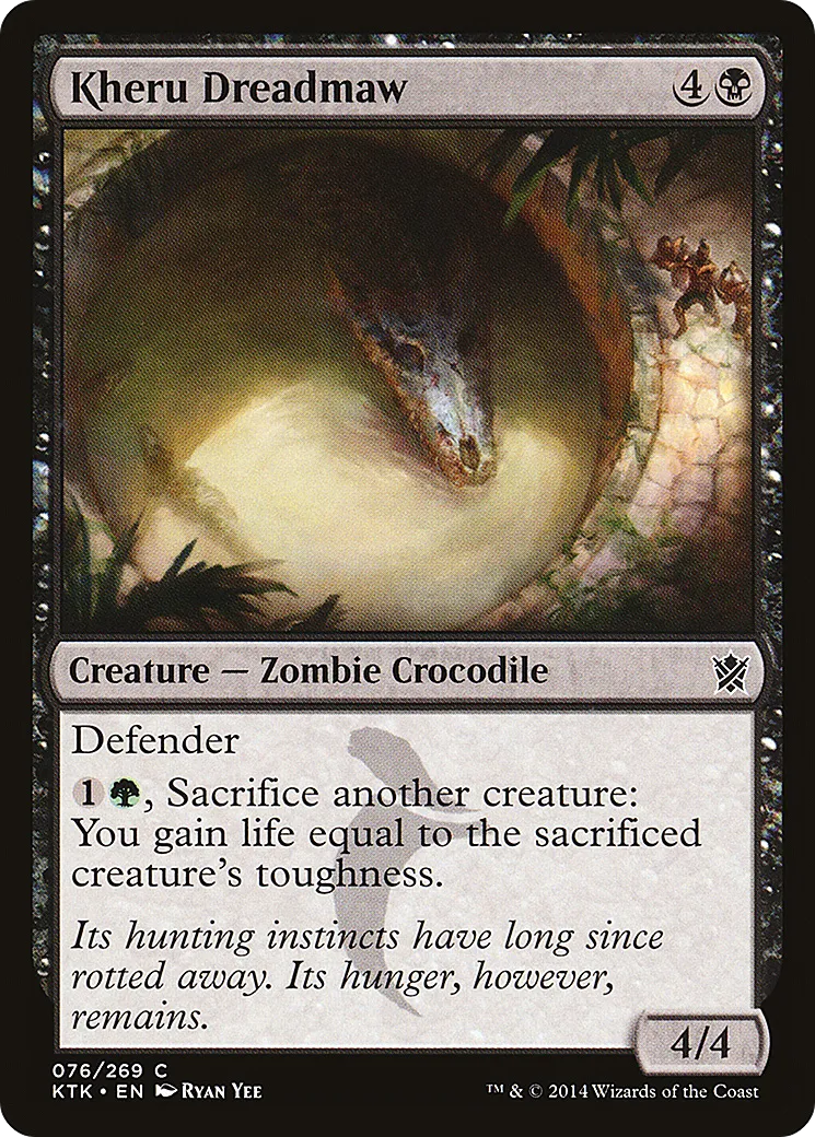 Kheru Dreadmaw — Khans of Tarkir — Magic: The Gathering