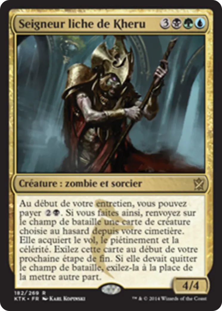 Seigneur liche de Kheru — Khans of Tarkir — Magic: The Gathering