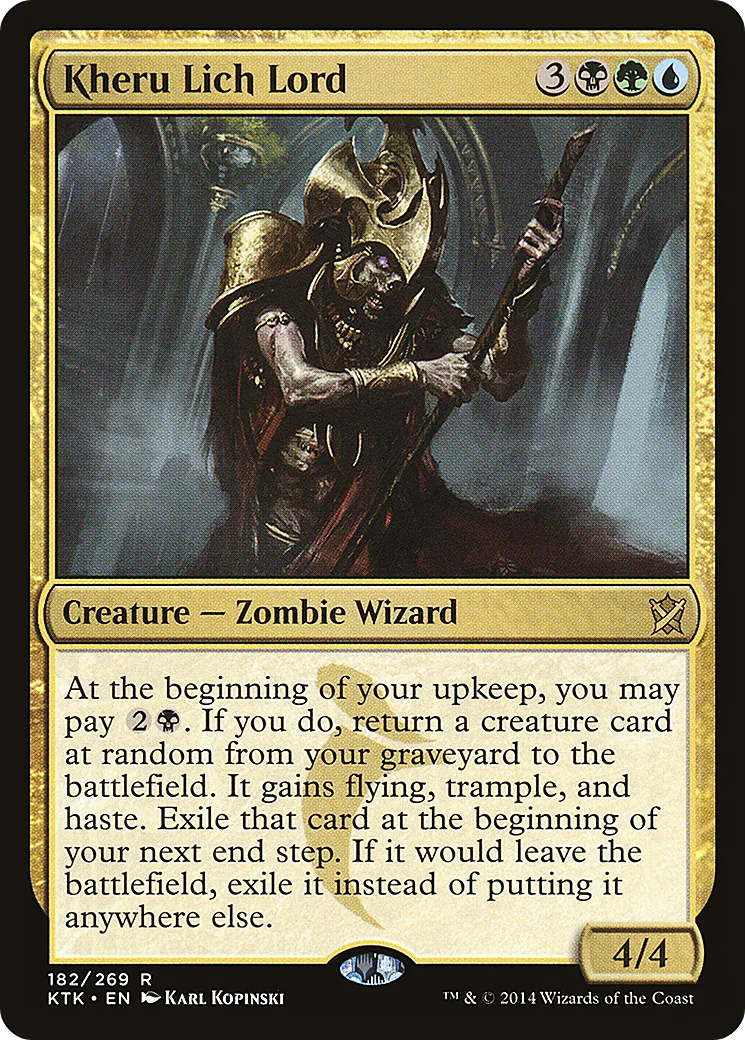 Kheru Lich Lord — Khans of Tarkir — Magic: The Gathering