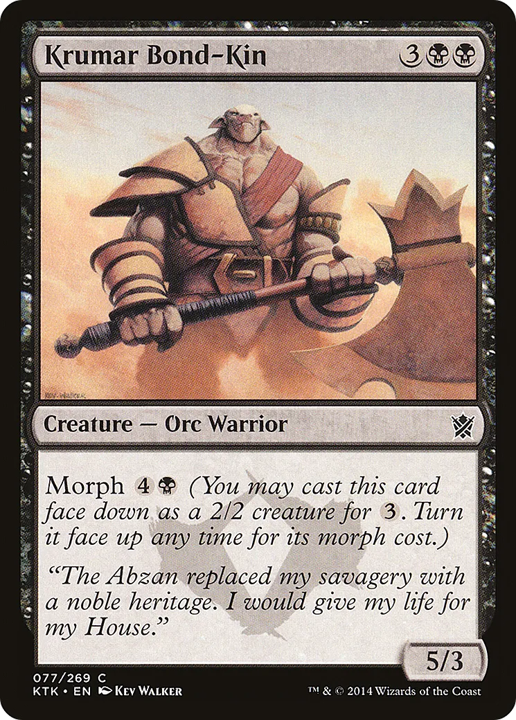 Krumar Bond-Kin — Khans of Tarkir — Magic: The Gathering