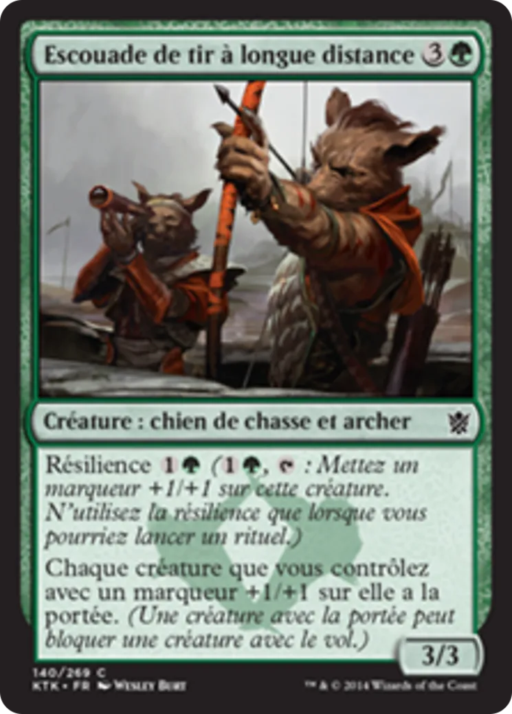Escouade de tir à longue distance — Khans of Tarkir — Magic: The Gathering