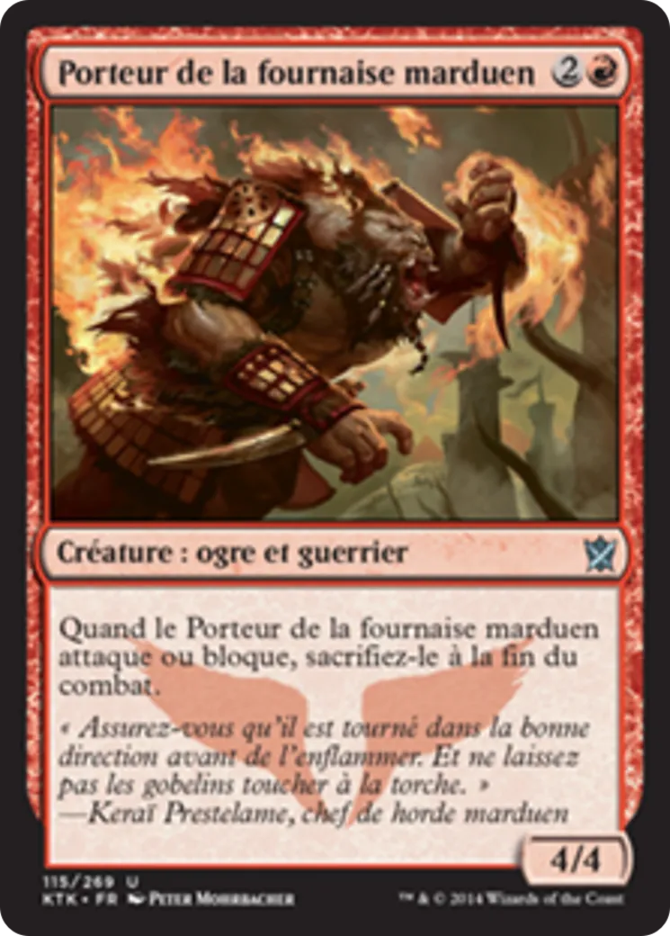 Porteur de la fournaise marduen — Khans of Tarkir — Magic: The Gathering
