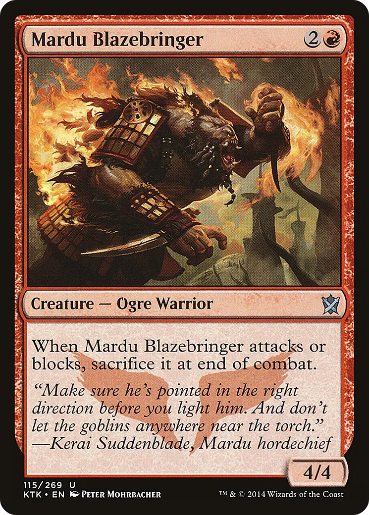 Mardu Blazebringer — Khans of Tarkir — Magic: The Gathering