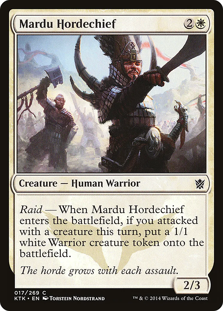 Chef de horde marduen — Khans of Tarkir — Magic: The Gathering