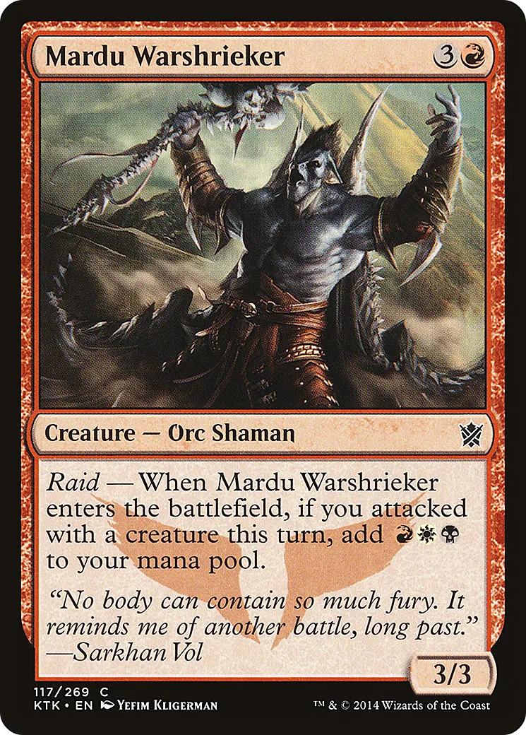 Mardu Warshrieker — Khans of Tarkir — Magic: The Gathering