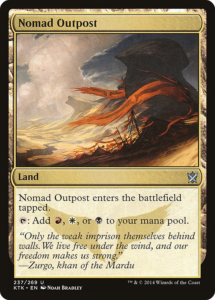 Nomad Outpost — Khans of Tarkir — Magic: The Gathering