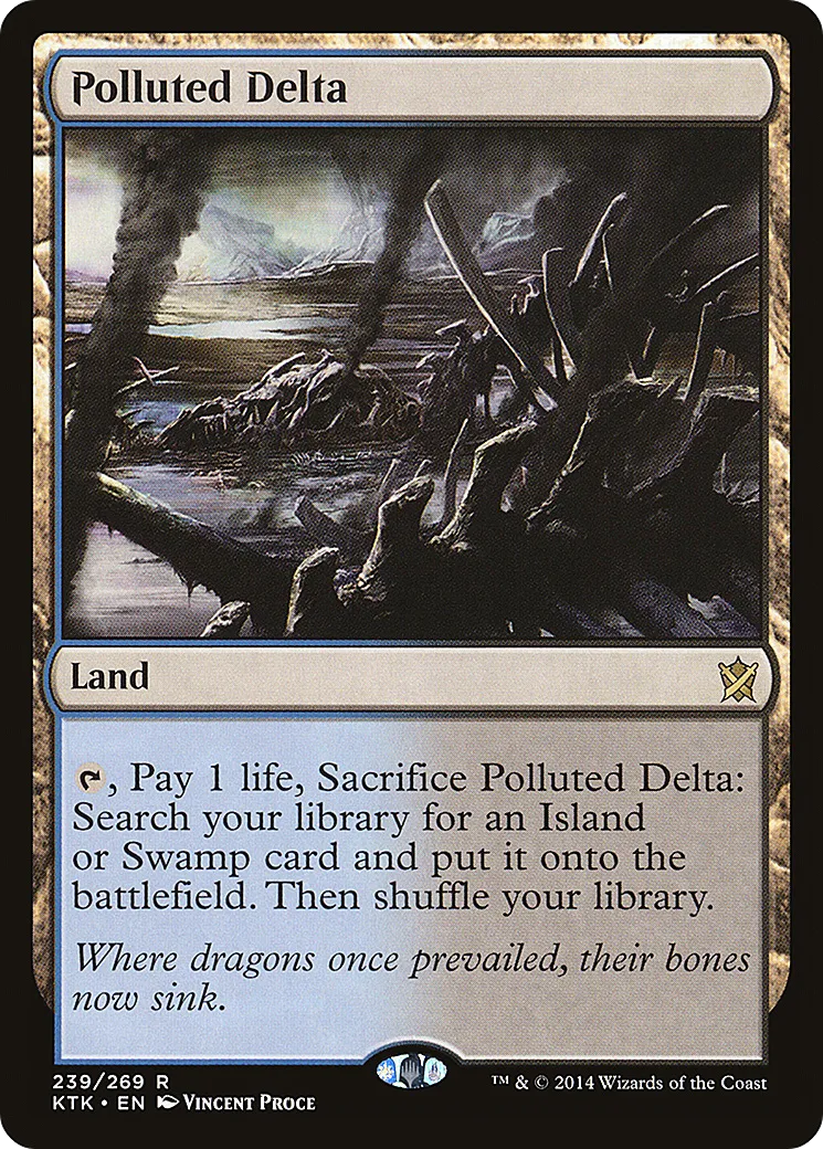 Estuaire pollué — Khans of Tarkir — Magic: The Gathering