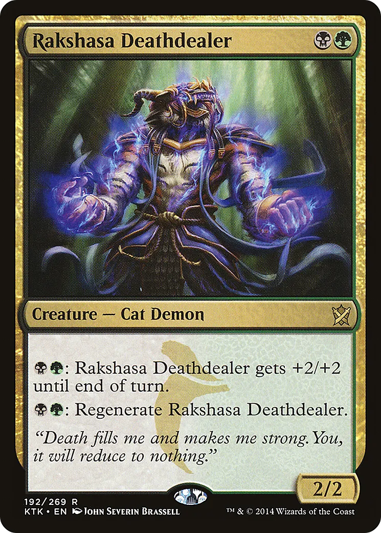 Rakshasa pourvoyeur de mort — Khans of Tarkir — Magic: The Gathering