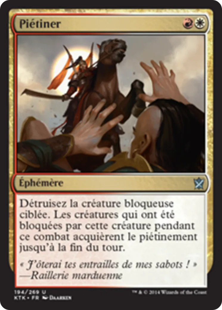 Piétiner — Khans of Tarkir — Magic: The Gathering