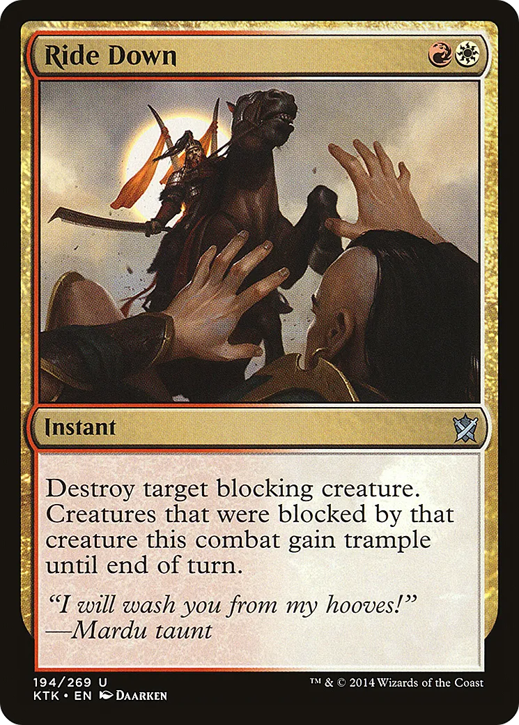 Piétiner — Khans of Tarkir — Magic: The Gathering