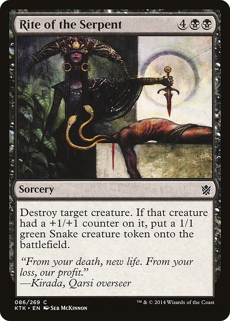 Rite of the Serpent — Khans of Tarkir — Magic: The Gathering