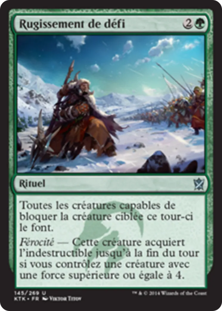 Rugissement de défi — Khans of Tarkir — Magic: The Gathering