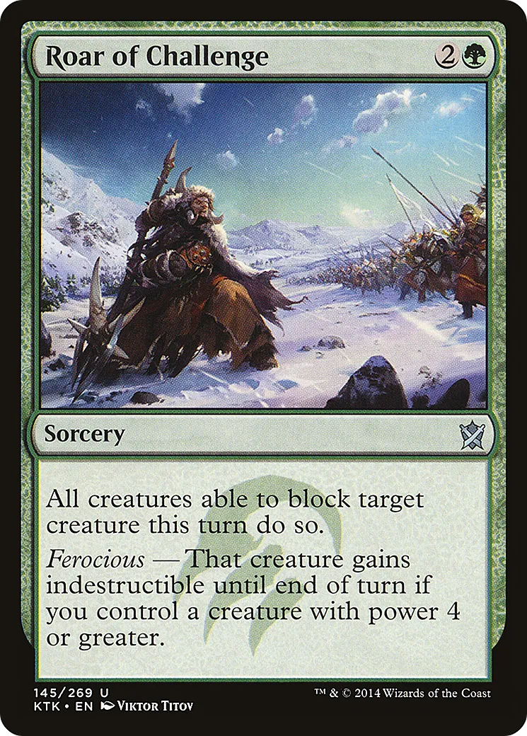 Rugissement de défi — Khans of Tarkir — Magic: The Gathering
