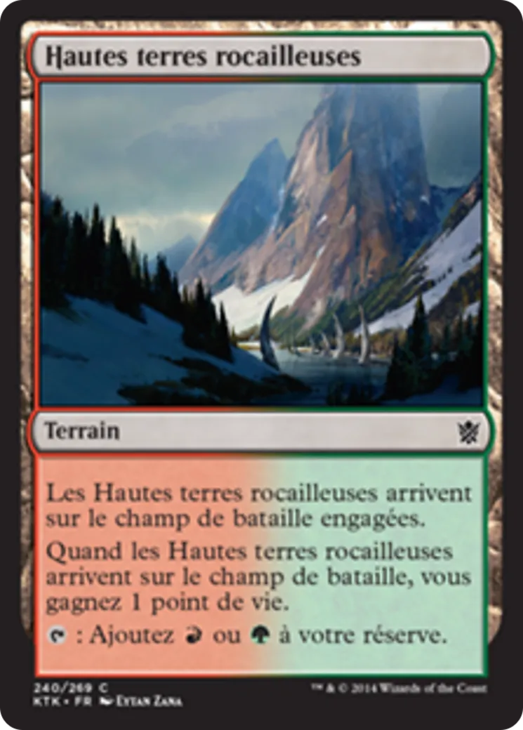 Hautes terres rocailleuses — Khans of Tarkir — Magic: The Gathering