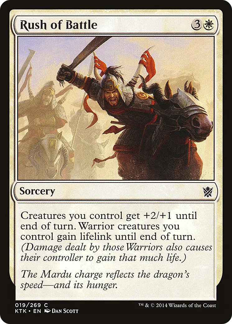 Rush of Battle — Khans of Tarkir — Magic: The Gathering