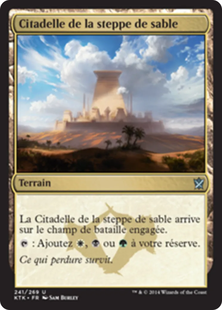Citadelle de la steppe de sable — Khans of Tarkir — Magic: The Gathering