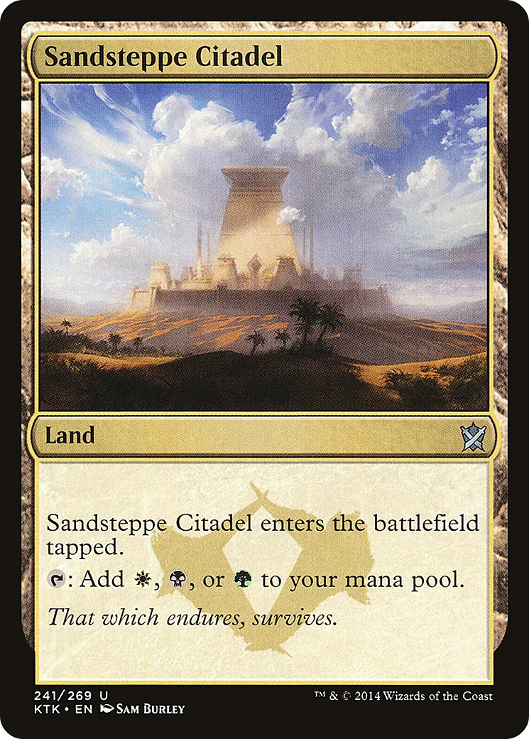 Sandsteppe Citadel from Khans of Tarkir - Magic: The Gathering