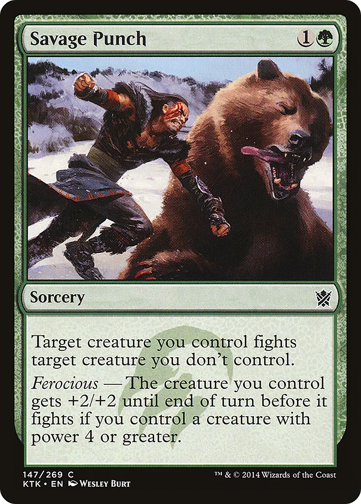Coup de poing sauvage — Khans of Tarkir — Magic: The Gathering