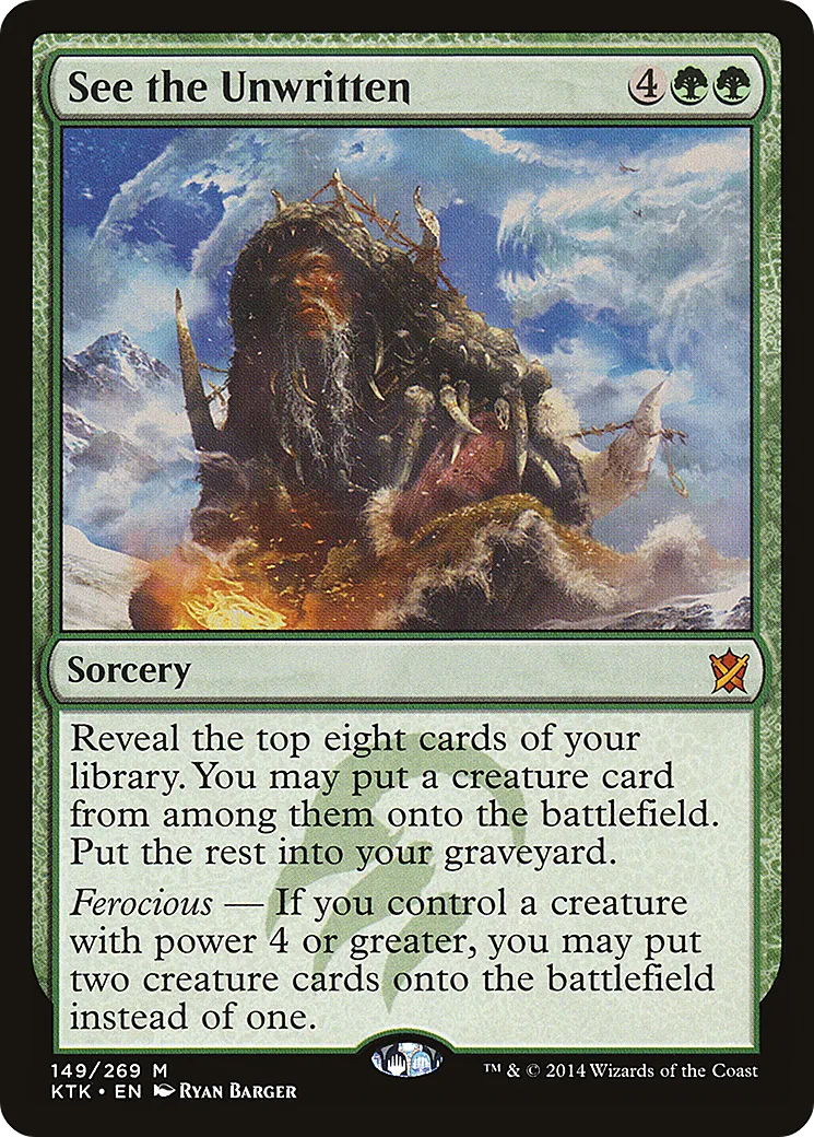 See the Unwritten — Khans of Tarkir — Magic: The Gathering