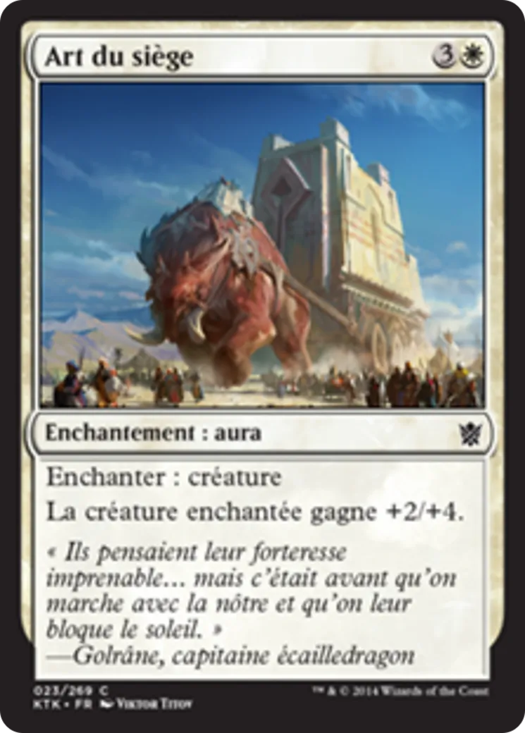 Art du siège — Khans of Tarkir — Magic: The Gathering