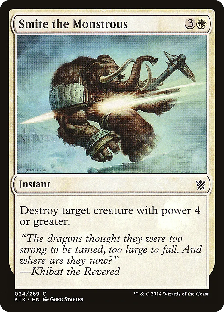 Smite the Monstrous — Khans of Tarkir — Magic: The Gathering