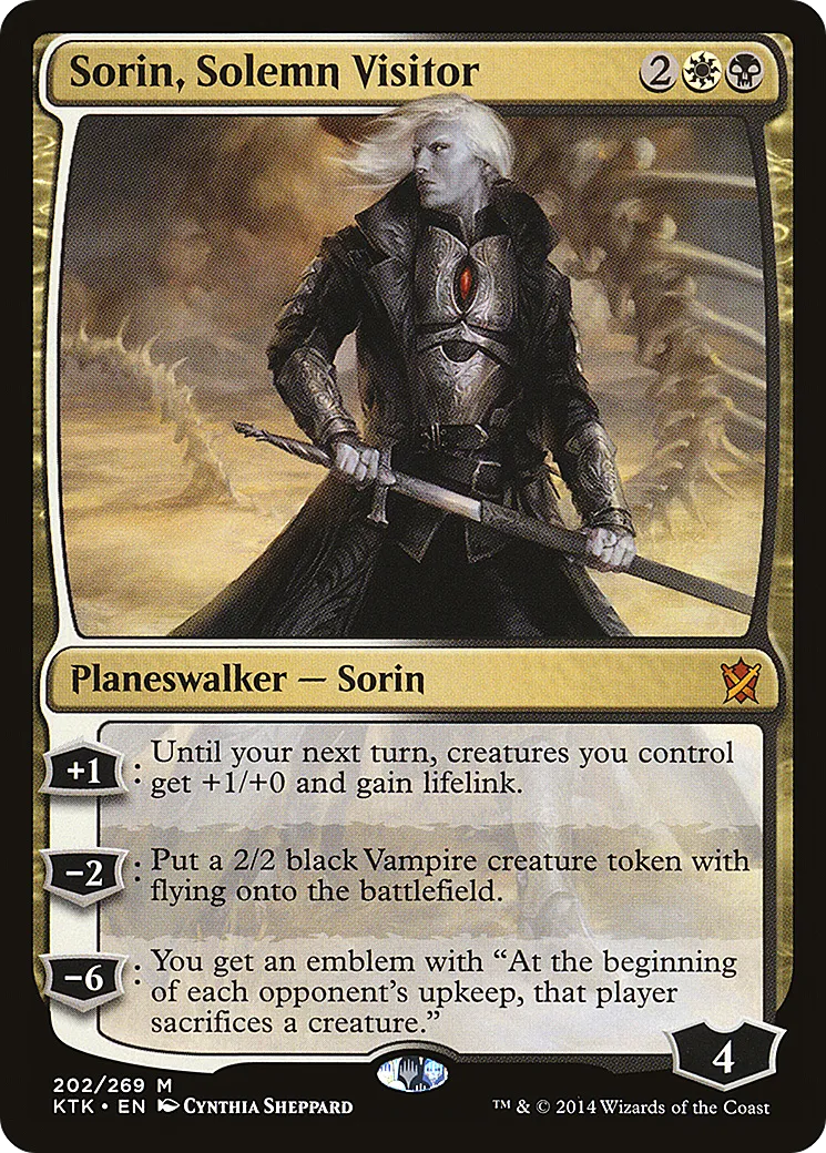 Sorin, Solemn Visitor — Khans of Tarkir — Magic: The Gathering