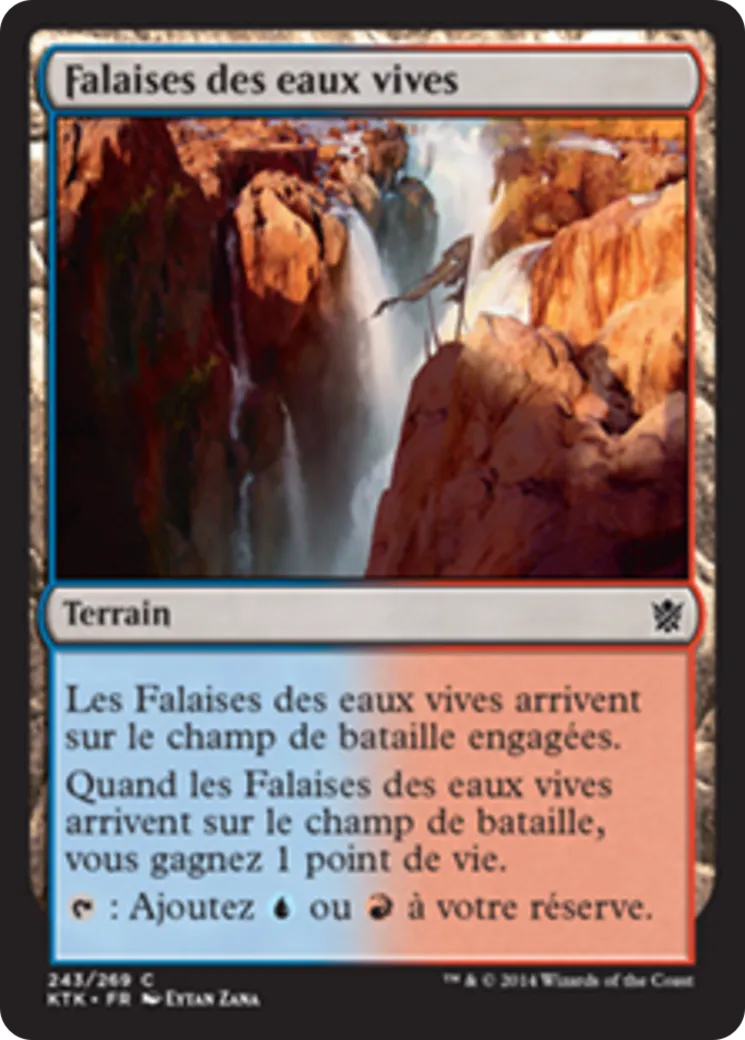 Falaises des eaux vives — Khans of Tarkir — Magic: The Gathering