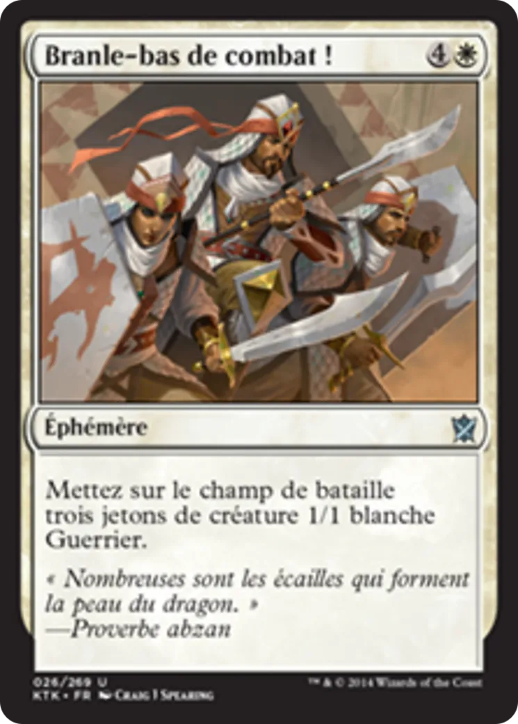 Branle-bas de combat ! — Khans of Tarkir — Magic: The Gathering