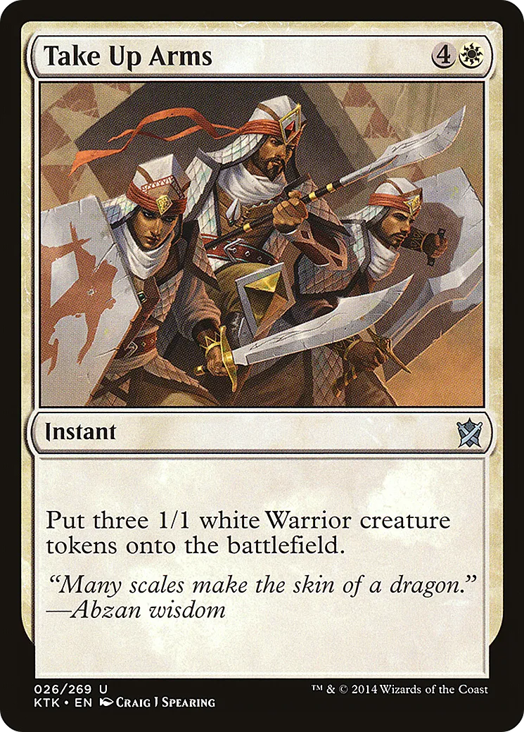 Take Up Arms — Khans of Tarkir — Magic: The Gathering