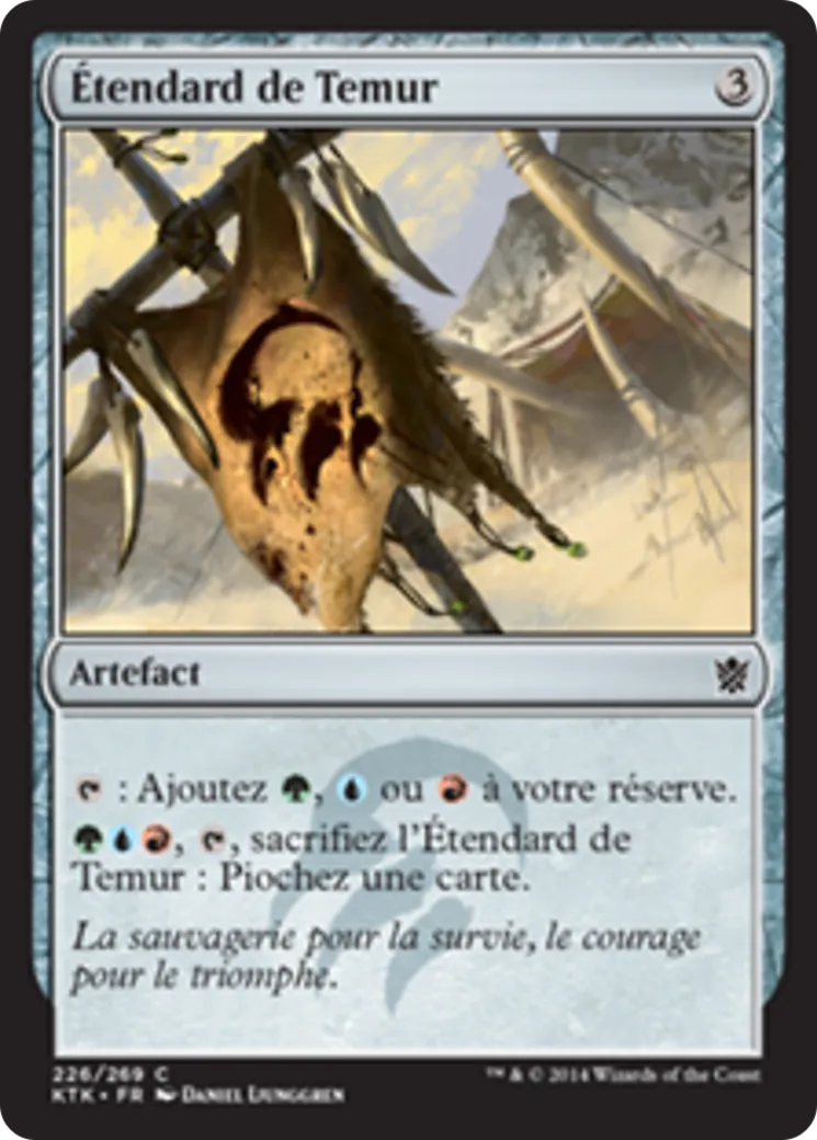 Étendard de Temur — Khans of Tarkir — Magic: The Gathering