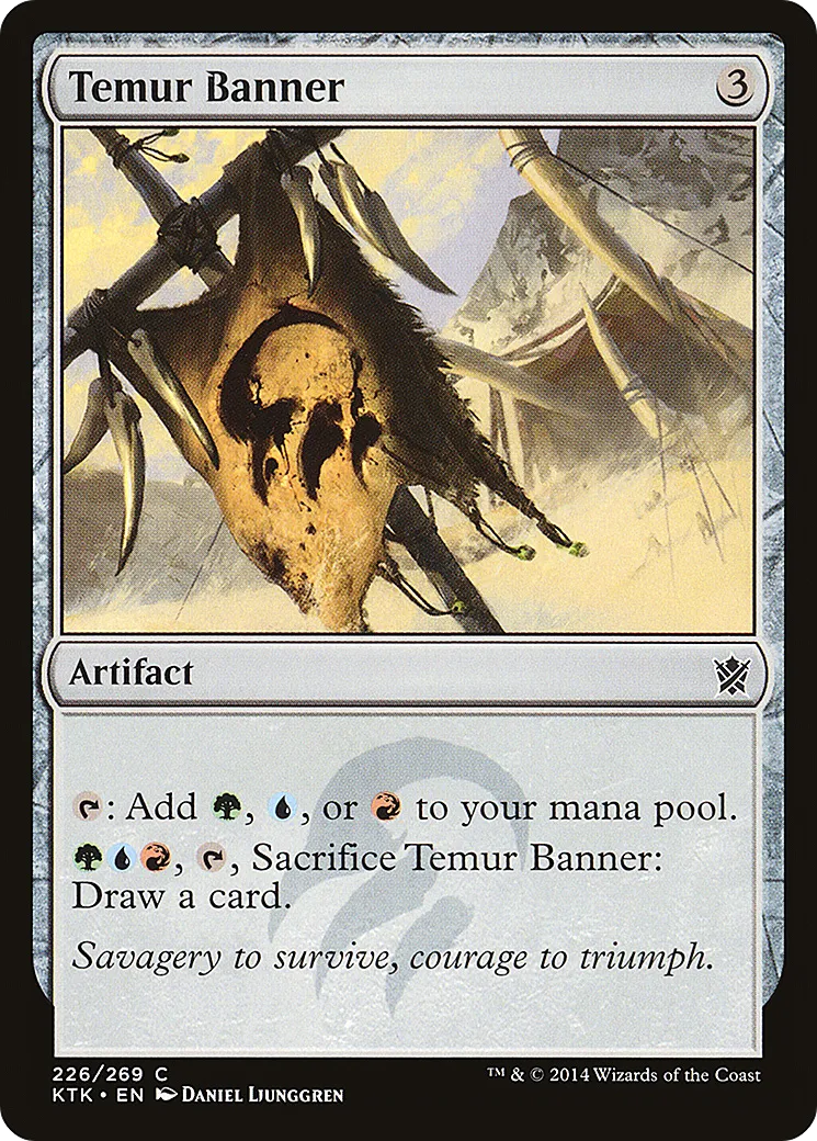 Temur Banner — Khans of Tarkir — Magic: The Gathering