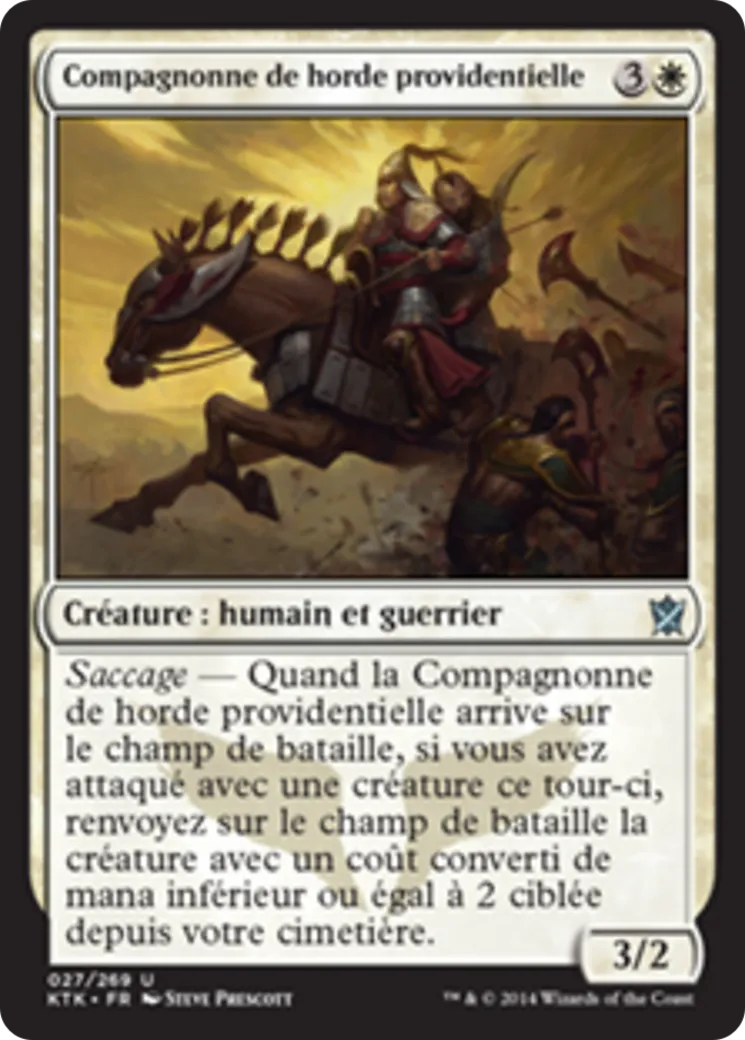Compagnonne de horde providentielle — Khans of Tarkir — Magic: The Gathering