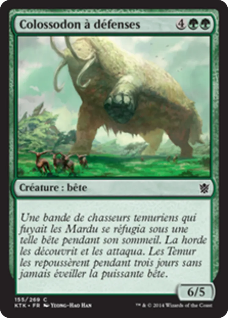 Colossodon à défenses — Khans of Tarkir — Magic: The Gathering