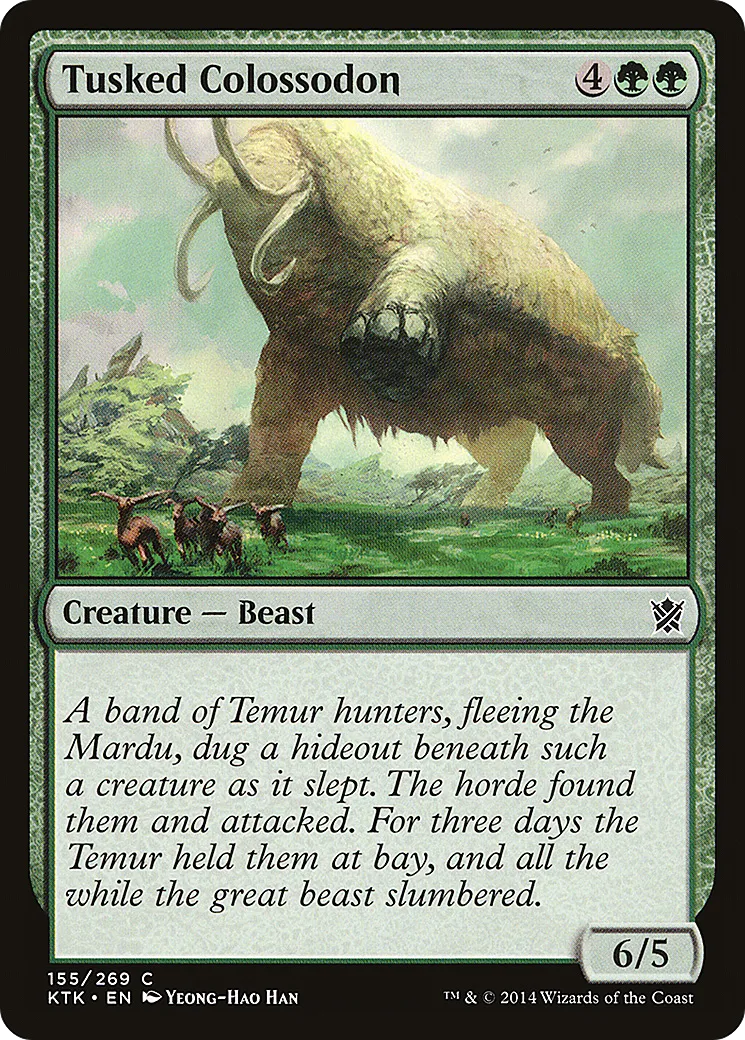 Colossodon à défenses — Khans of Tarkir — Magic: The Gathering