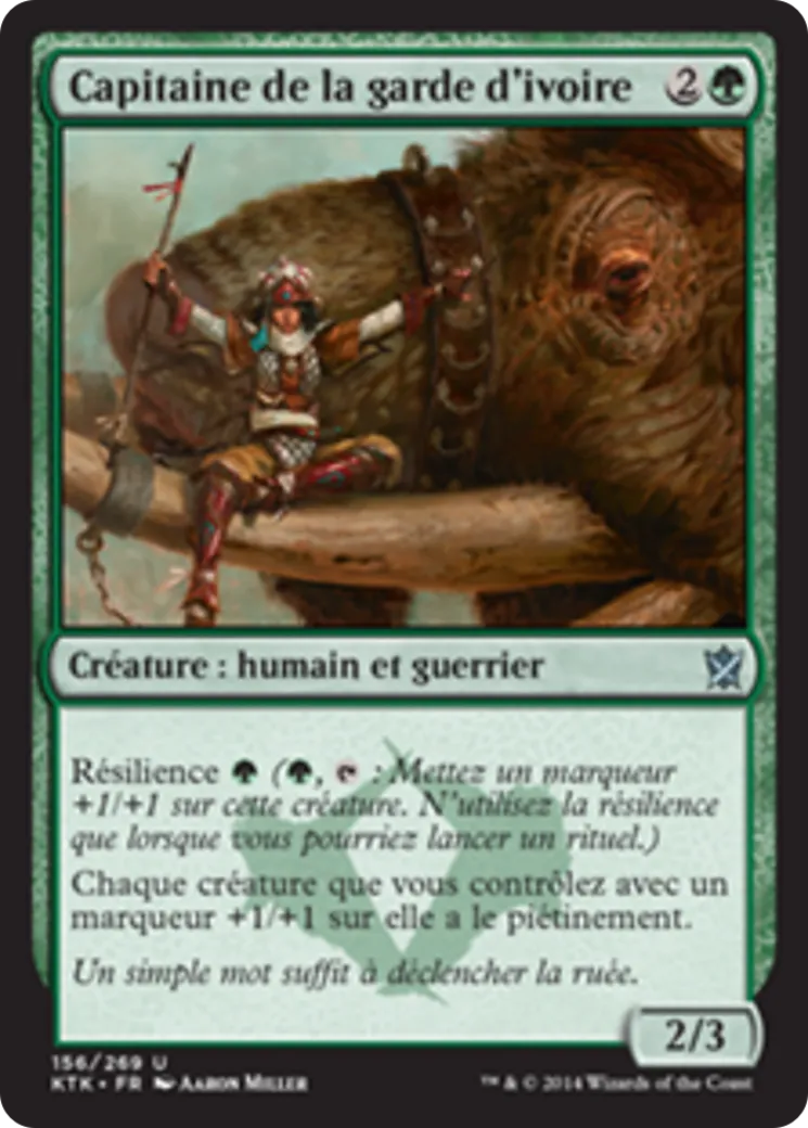 Capitaine de la garde d'ivoire — Khans of Tarkir — Magic: The Gathering